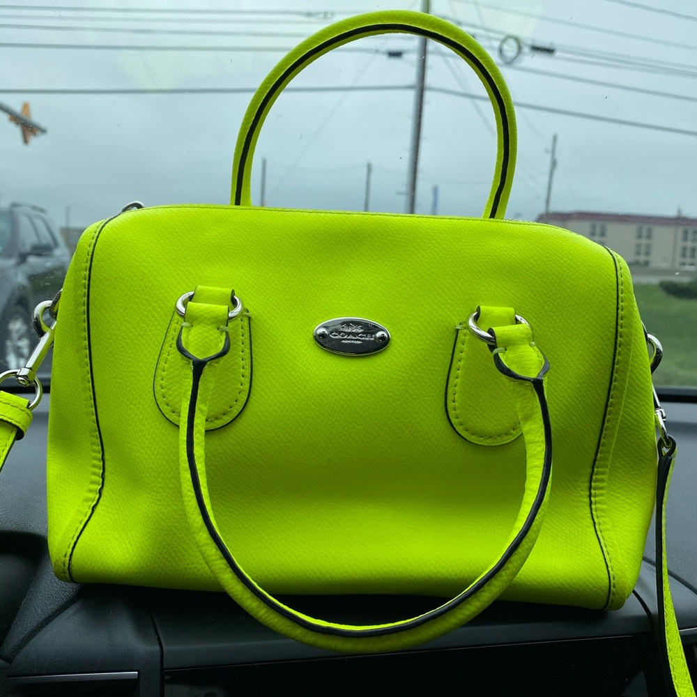 Neon Coach crossbody